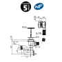 Válvula de Baño Automática WIRQUIN con cable (SP5802PT)