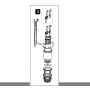 Bloco OLI Autoclismo Intérieur GIADA (48681)-valve de décharge